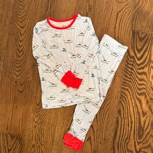 Tidal Tots Kids Pajama Set with Red Accents